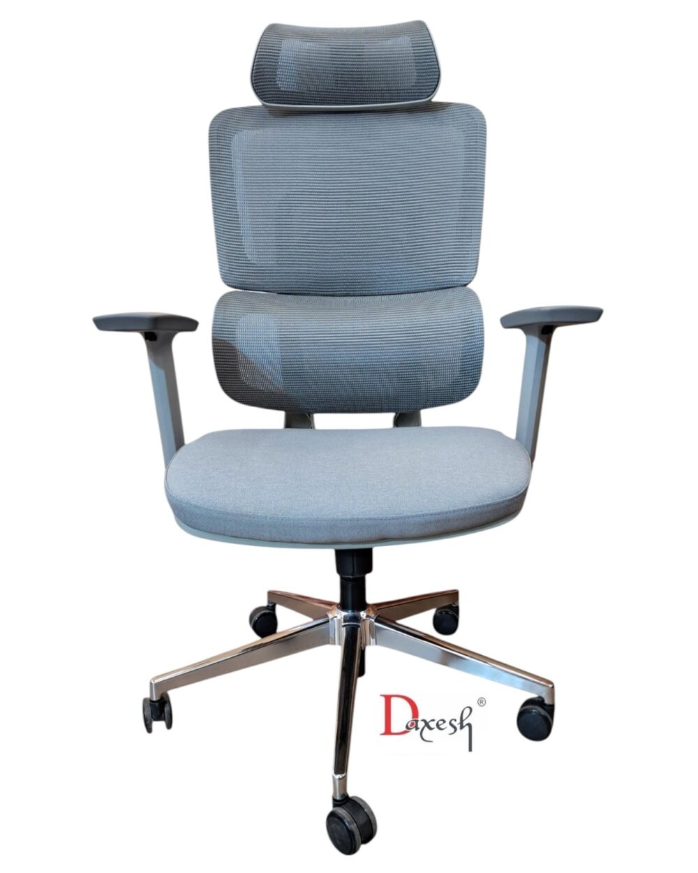 Adaptable Ergonomic Grey Mesh Chair DF - 300 - Image 7