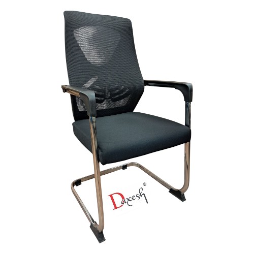 Fixed Chair with Chrome Finish DF - 3090 Black