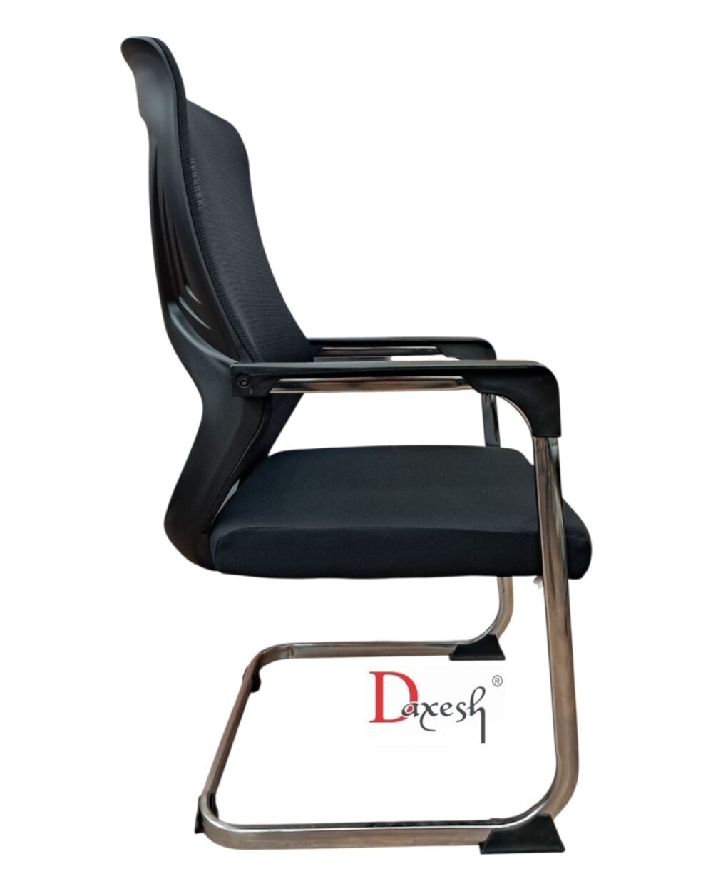 Fixed Chair with Chrome Finish DF - 3090 Black - Image 3