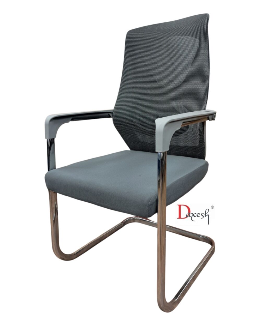 Fixed Chair with Chrome Finish DF - 3090 Grey - Image 3