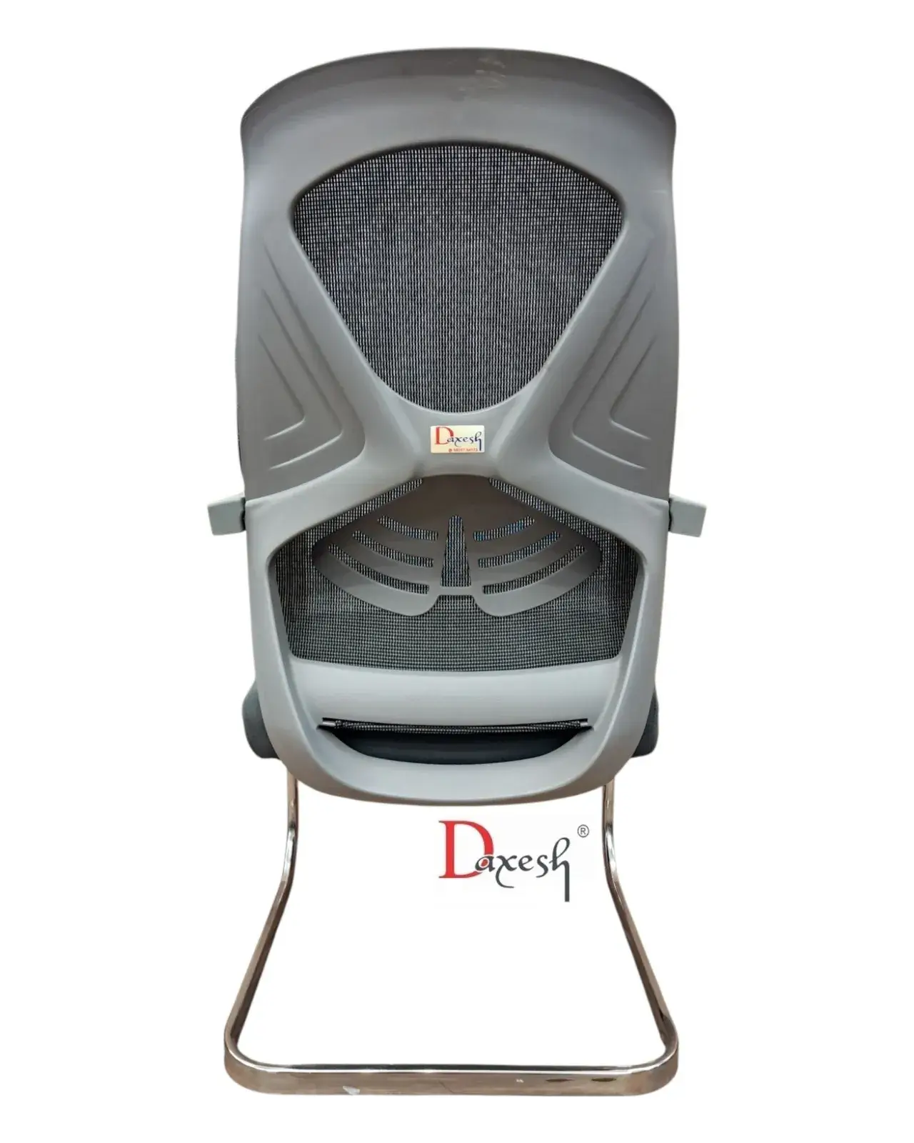 Fixed Chair with Chrome Finish DF - 3090 Grey - Image 5