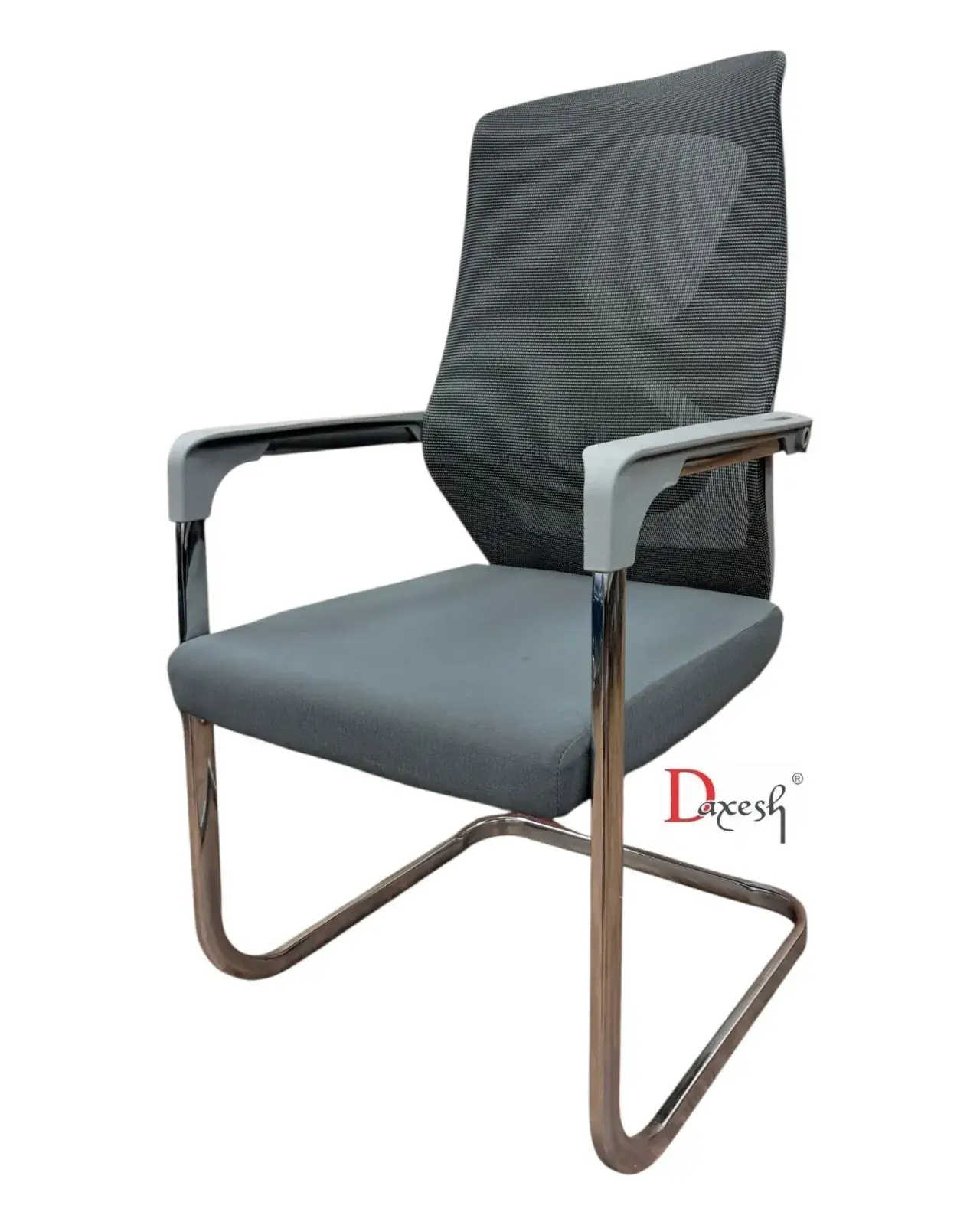 Fixed Chair with Chrome Finish DF - 3090 Grey - Image 4