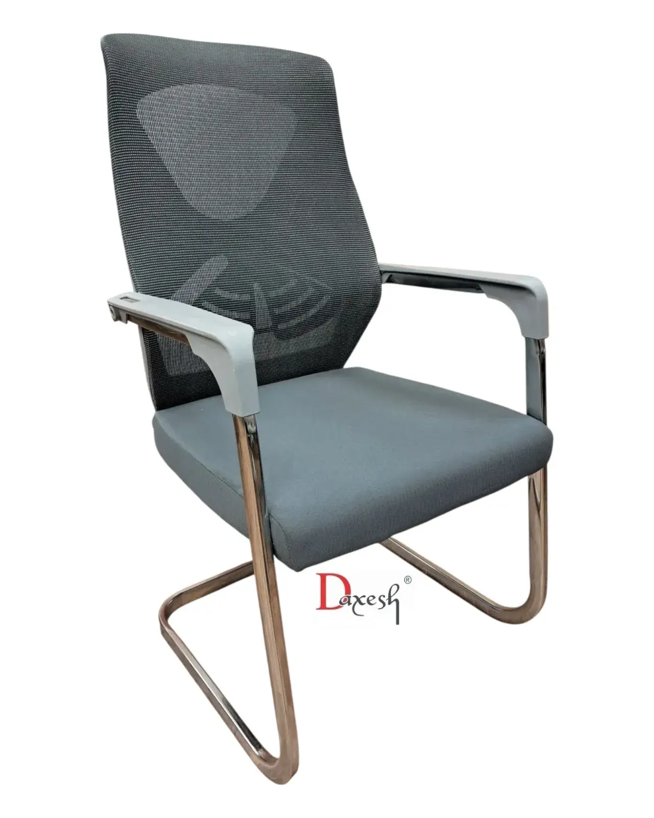 Fixed Chair with Chrome Finish DF - 3090 Grey - Image 3