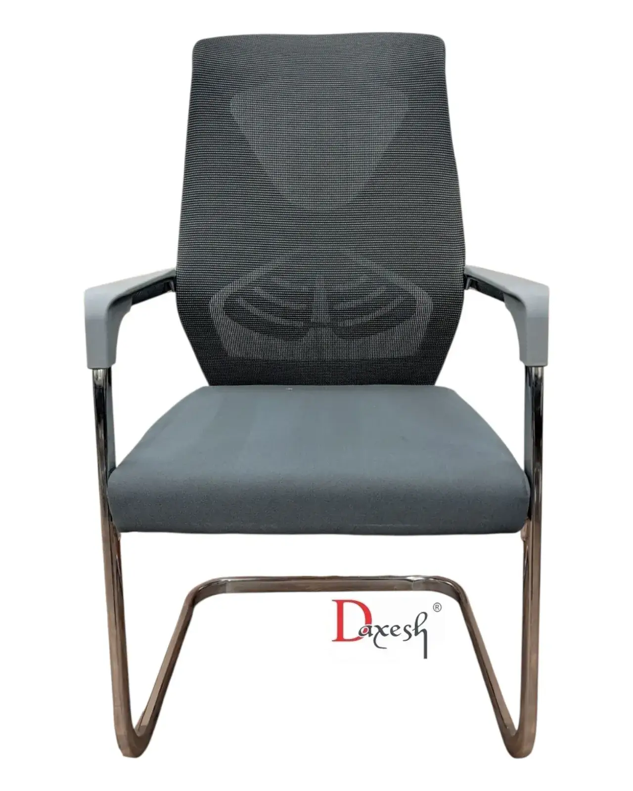 Fixed Chair with Chrome Finish DF - 3090 Grey - Image 2