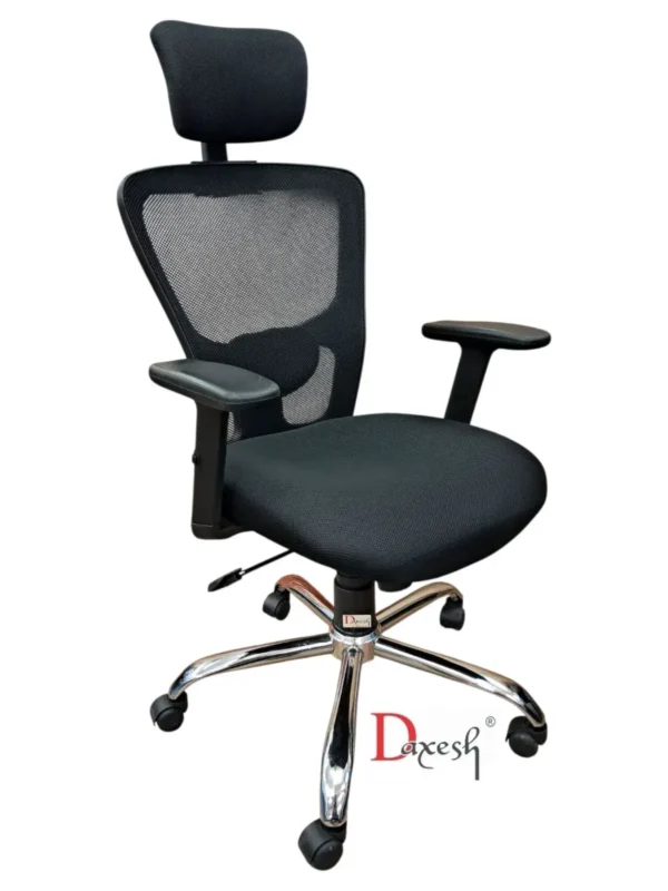 "Side view of jazz high back chair."