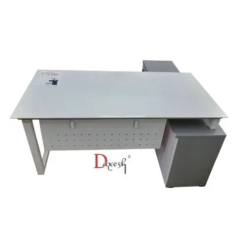 "Arial view of marble office table."