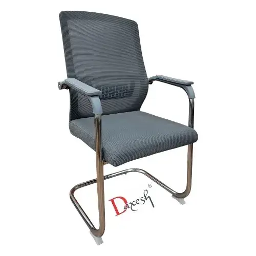 Fixed Chair with Chrome Finish DF - 3092 Grey