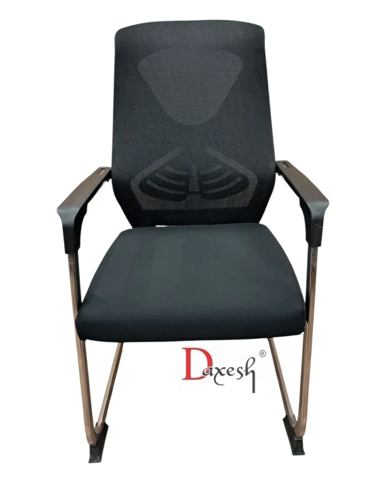 Fixed Chair with Chrome Finish DF - 3090 Black - Image 2